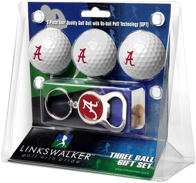 3 ProVictory Golf Balls w/<br>Key Chain Bottle Opener