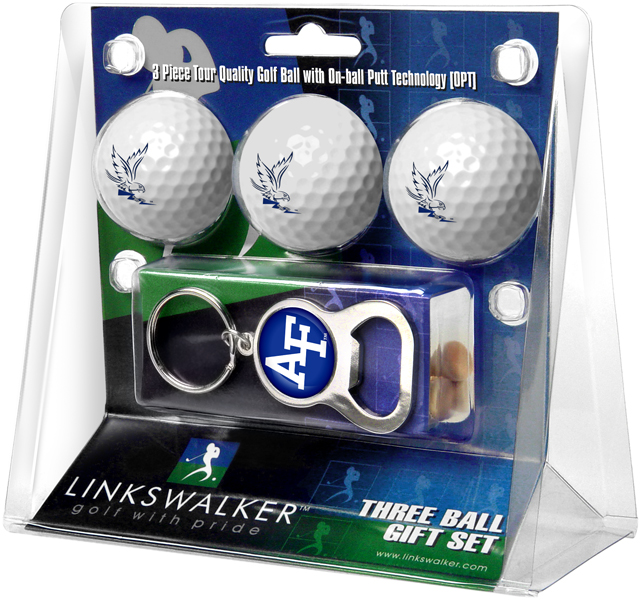 3 ProVictory Golf Balls w/<br>Key Chain Bottle Opener