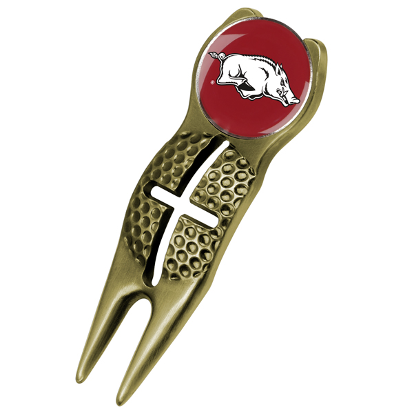 Crosshairs Divot Tool<br> w/ Logo'd Marker  - Gold