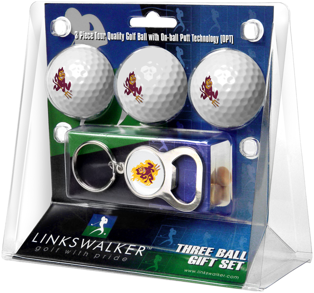 3 ProVictory Golf Balls w/<br>Key Chain Bottle Opener