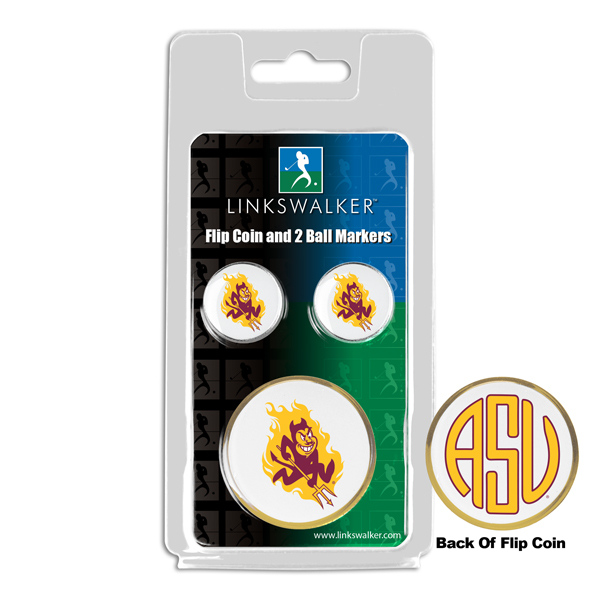 Team Flip Coin w/ <br> 2 Logo'd Ball Markers