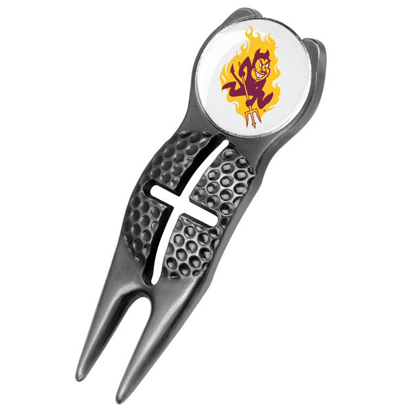 Crosshairs Divot Tool<br> w/ Logo'd Marker  - Black