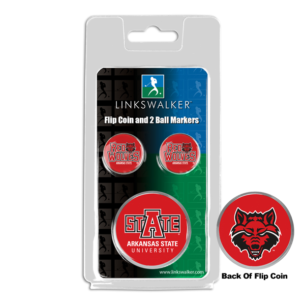 Team Flip Coin w/ <br> 2 Logo'd Ball Markers