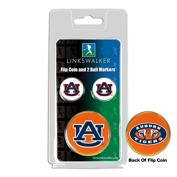 Team Flip Coin w/ <br> 2 Logo'd Ball Markers