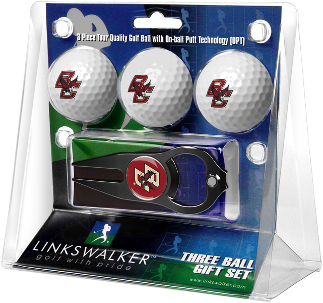 3 ProVictory Golf Balls w/<br>Hat Trick Divot Tool-Black