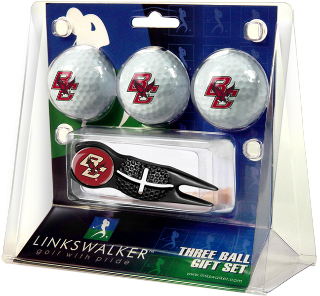 3 ProVictory Golf Balls w/<br>Crosshair Divot Tool - Black