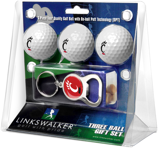 3 ProVictory Golf Balls w/<br>Key Chain Bottle Opener