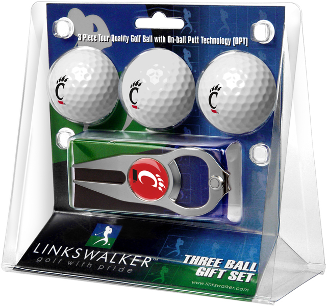 3 ProVictory Golf Balls w/<br>Hat Trick Divot Tool