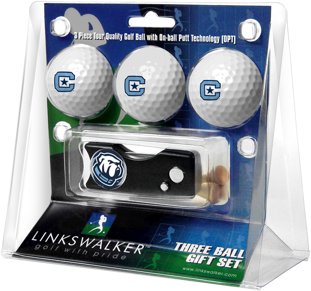 3 ProVictory Golf Balls w/<br>Spring Action Divot Tool