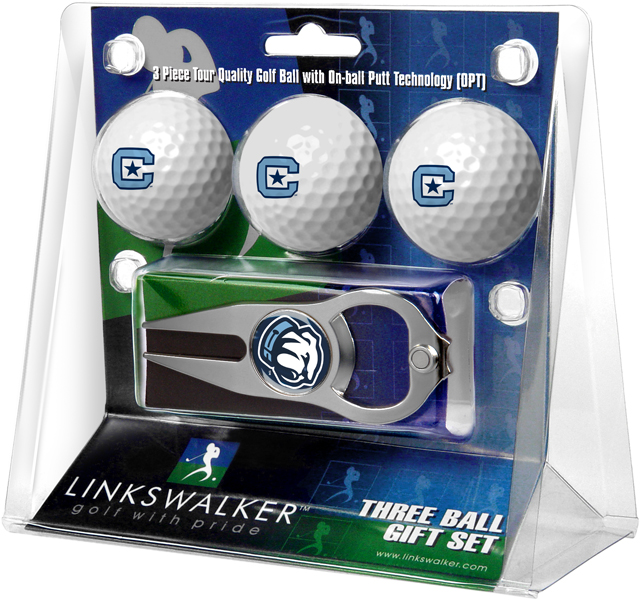 3 ProVictory Golf Balls w/<br>Hat Trick Divot Tool