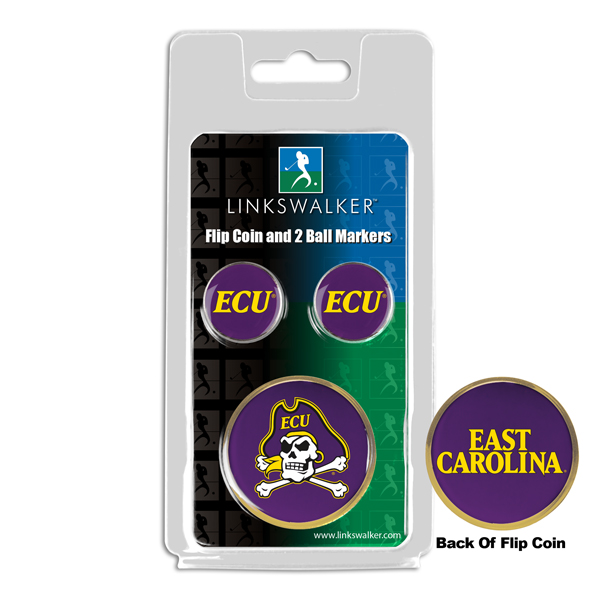 Team Flip Coin w/ <br> 2 Logo'd Ball Markers
