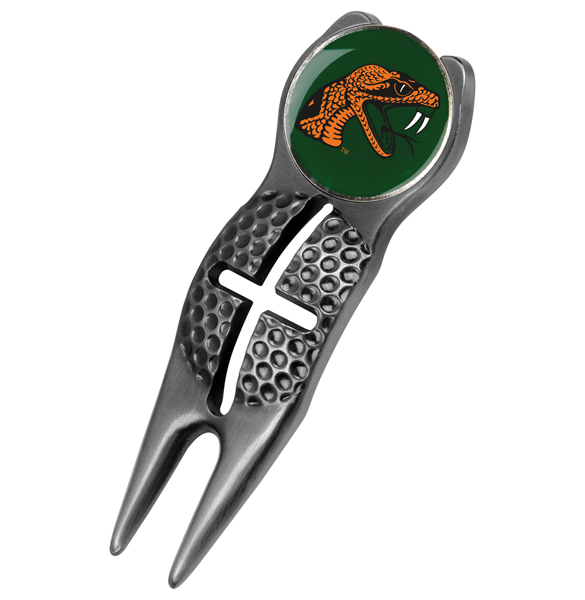 Crosshairs Divot Tool<br> w/ Logo'd Marker  - Black