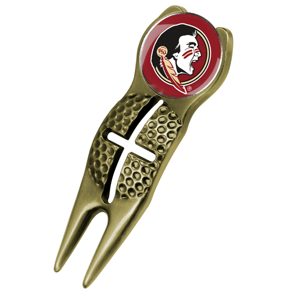 Crosshairs Divot Tool<br> w/ Logo'd Marker  - Gold