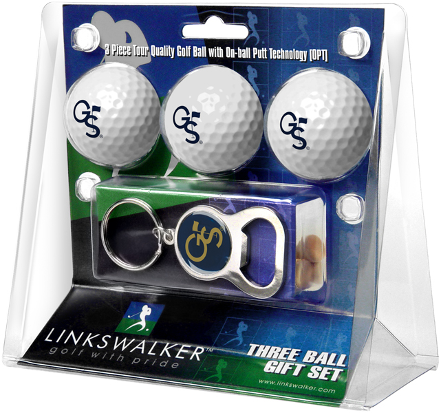 3 ProVictory Golf Balls w/<br>Key Chain Bottle Opener