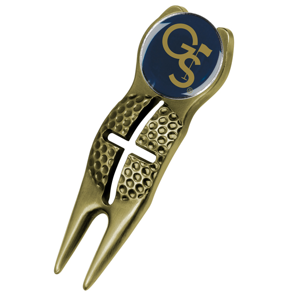 Crosshairs Divot Tool<br> w/ Logo'd Marker  - Gold