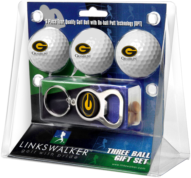 3 ProVictory Golf Balls w/<br>Key Chain Bottle Opener