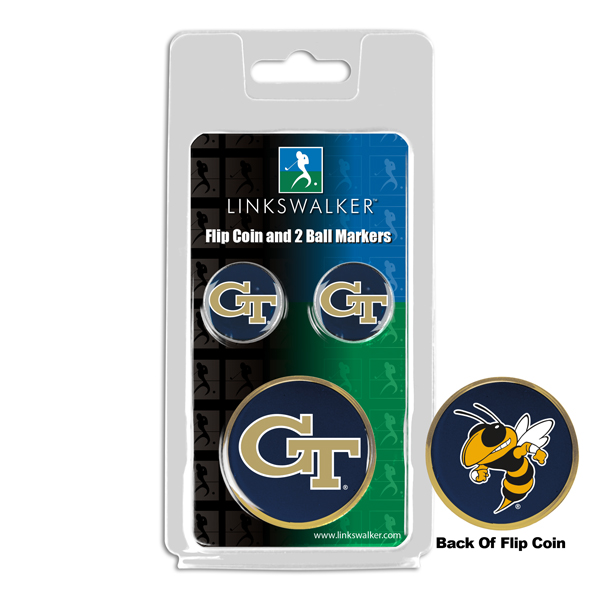 Team Flip Coin w/ <br> 2 Logo'd Ball Markers