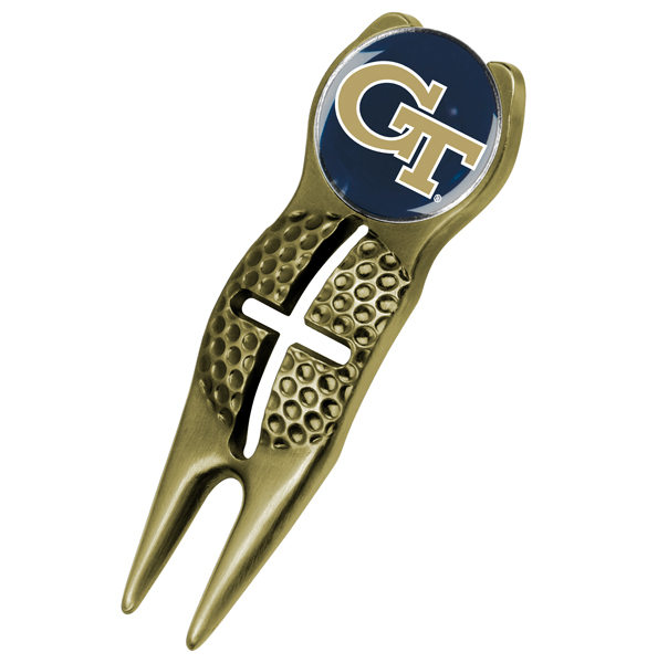 Crosshairs Divot Tool<br> w/ Logo'd Marker  - Gold