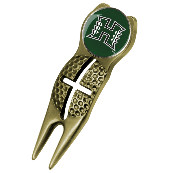 Crosshairs Divot Tool<br> w/ Logo'd Marker  - Gold