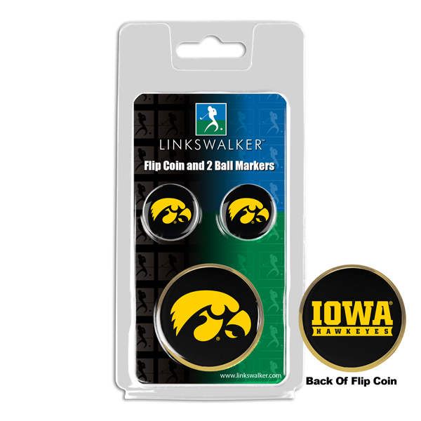 Team Flip Coin w/ <br> 2 Logo'd Ball Markers