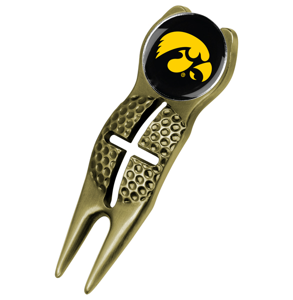 Crosshairs Divot Tool<br> w/ Logo'd Marker  - Gold