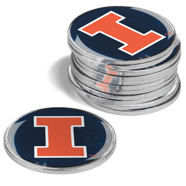 12 Team Logo'd<br>Metal Ball Markers