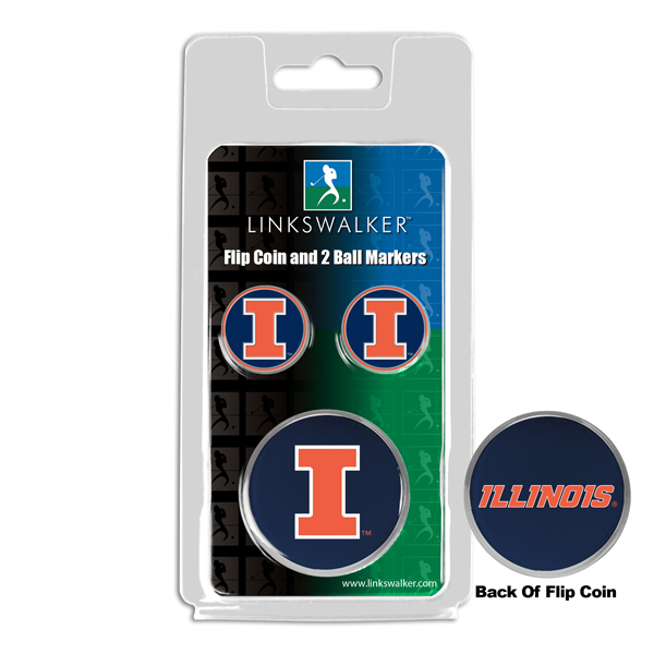 Team Flip Coin w/ <br> 2 Logo'd Ball Markers