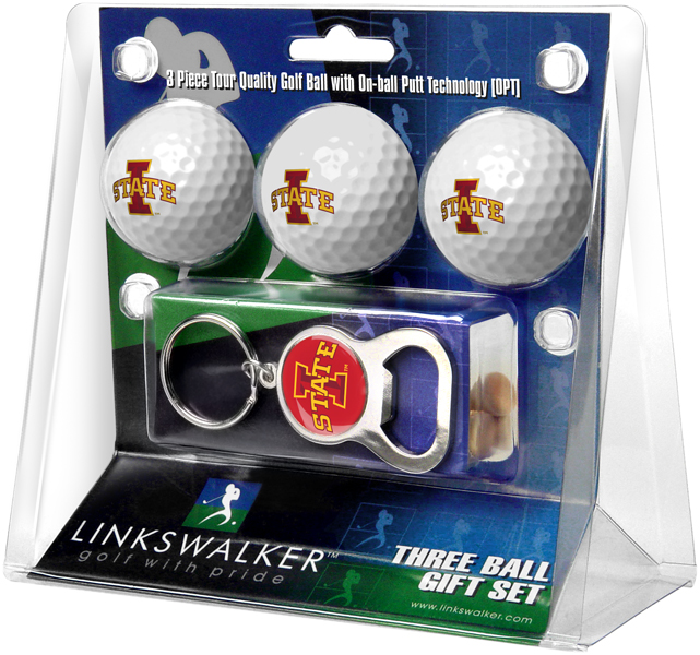 3 ProVictory Golf Balls w/<br>Key Chain Bottle Opener