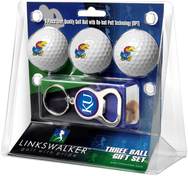 3 ProVictory Golf Balls w/<br>Key Chain Bottle Opener