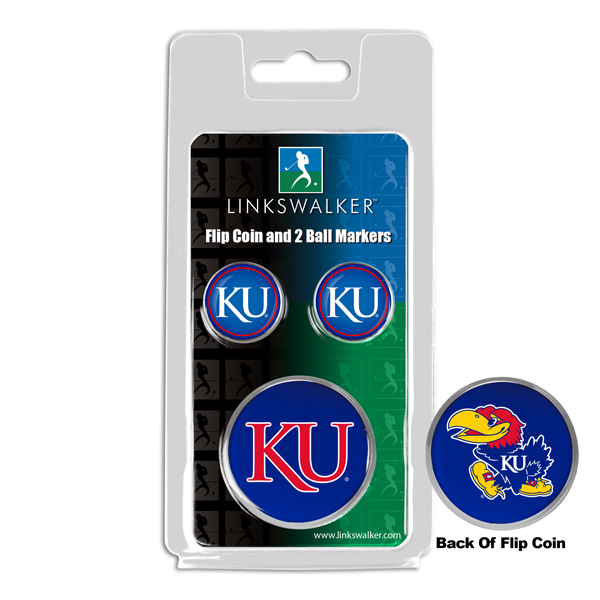 Team Flip Coin w/ <br> 2 Logo'd Ball Markers