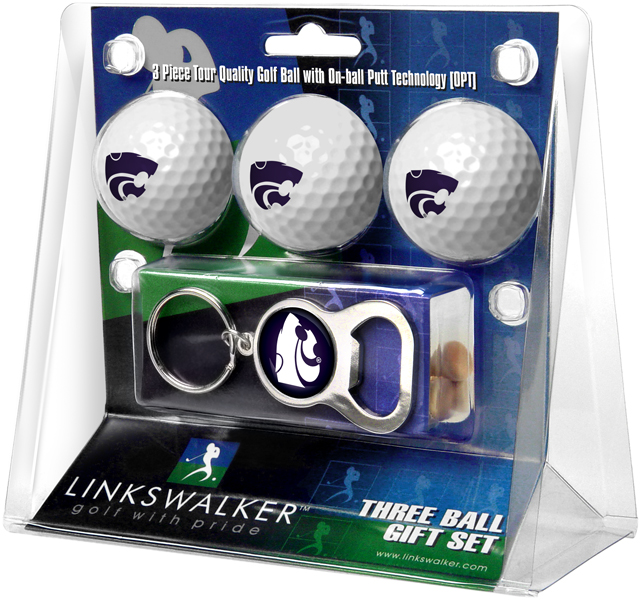 3 ProVictory Golf Balls w/<br>Key Chain Bottle Opener