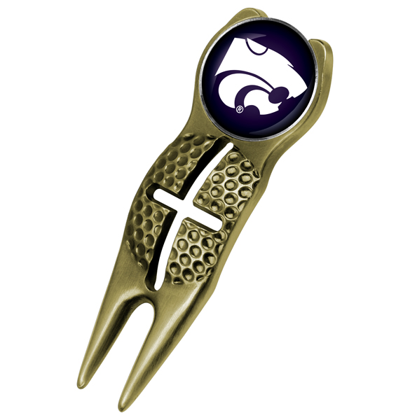 Crosshairs Divot Tool<br> w/ Logo'd Marker  - Gold