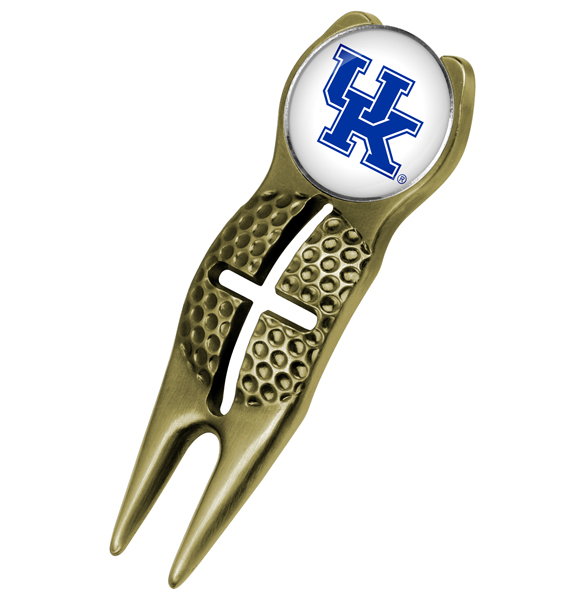 Crosshairs Divot Tool<br> w/ Logo'd Marker  - Gold