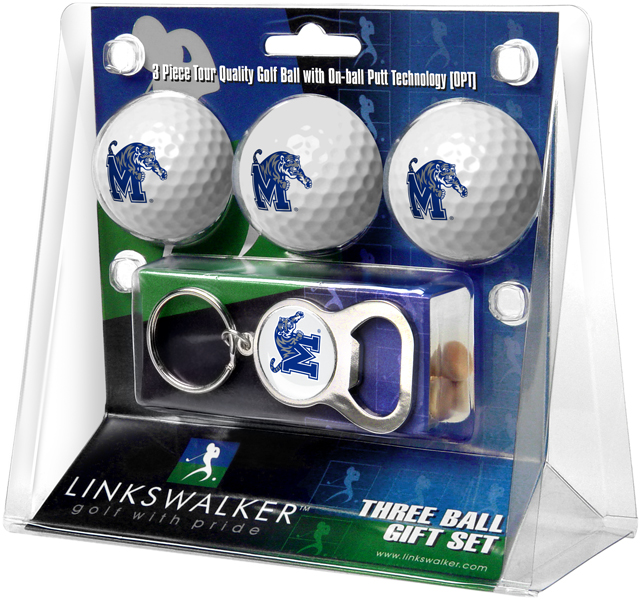 3 ProVictory Golf Balls w/<br>Key Chain Bottle Opener
