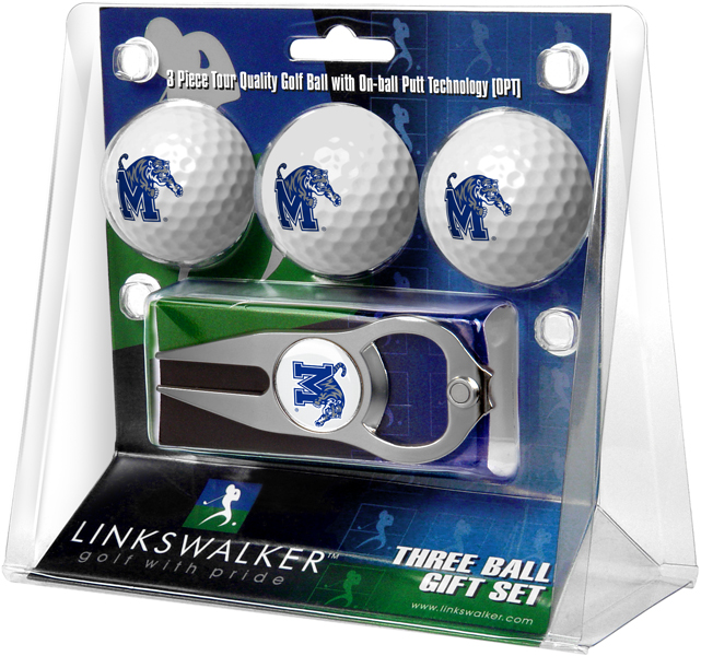3 ProVictory Golf Balls w/<br>Hat Trick Divot Tool