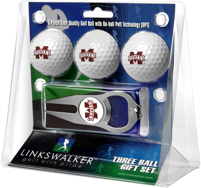 3 ProVictory Golf Balls w/<br>Hat Trick Divot Tool