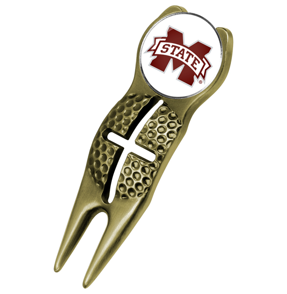 Crosshairs Divot Tool<br> w/ Logo'd Marker  - Gold