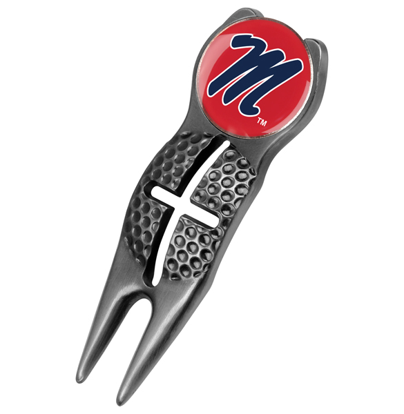 Crosshairs Divot Tool<br> w/ Logo'd Marker  - Black