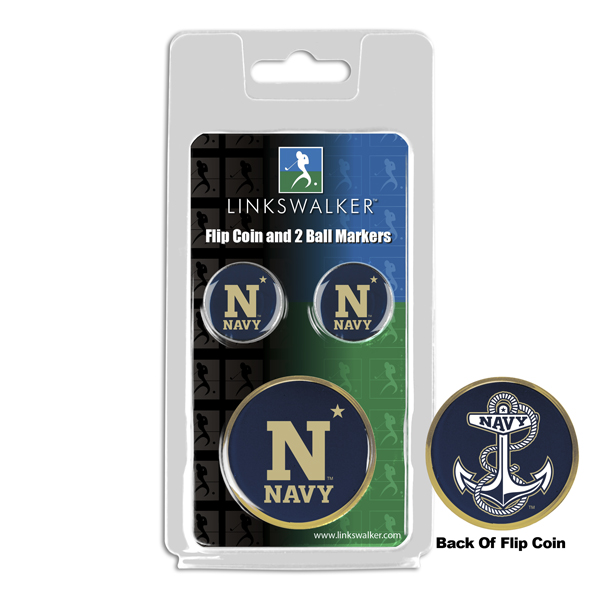 Team Flip Coin w/ <br> 2 Logo'd Ball Markers