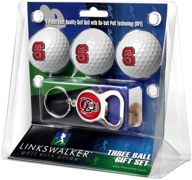 3 ProVictory Golf Balls w/<br>Key Chain Bottle Opener