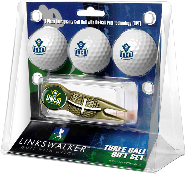 3 ProVictory Golf Balls w/<br>Crosshair Divot Tool - Black