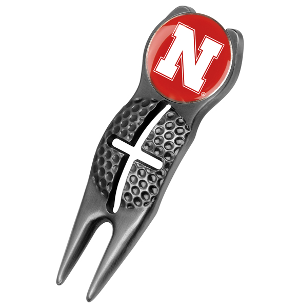 Crosshairs Divot Tool<br> w/ Logo'd Marker  - Black