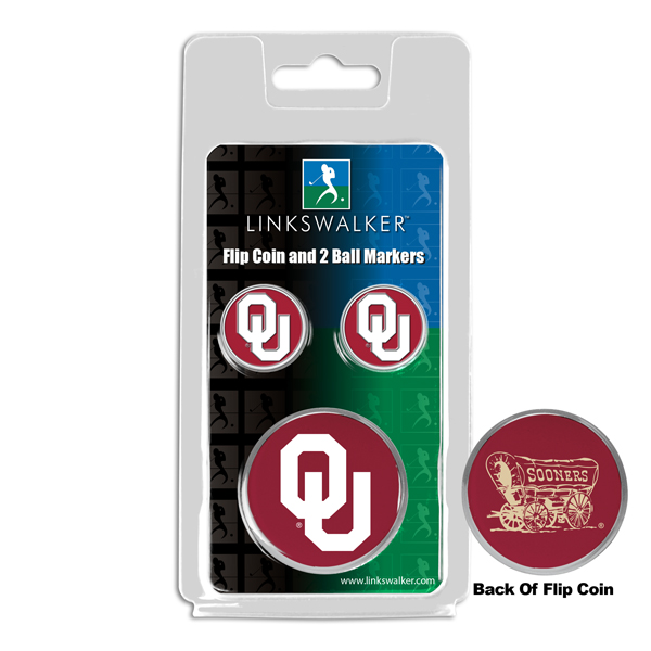 Team Flip Coin w/ <br> 2 Logo'd Ball Markers