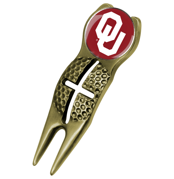 Crosshairs Divot Tool<br> w/ Logo'd Marker  - Gold