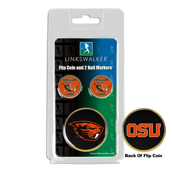 Team Flip Coin w/ <br> 2 Logo'd Ball Markers