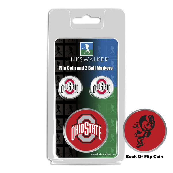 Team Flip Coin w/ <br> 2 Logo'd Ball Markers