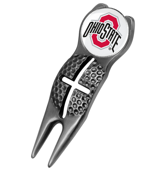 Crosshairs Divot Tool<br> w/ Logo'd Marker  - Black