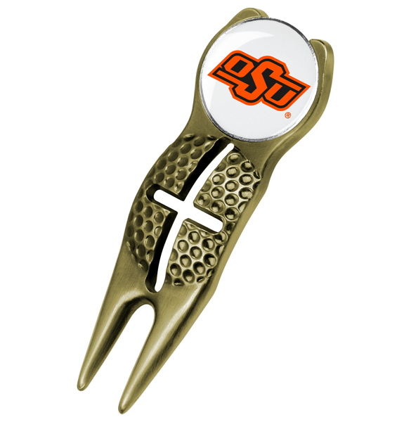 Crosshairs Divot Tool<br> w/ Logo'd Marker  - Gold