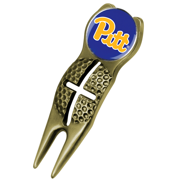 Crosshairs Divot Tool<br> w/ Logo'd Marker  - Gold