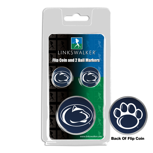 Team Flip Coin w/ <br> 2 Logo'd Ball Markers
